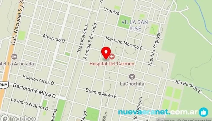 mapa de Bakery Coffee Panadería en Metán