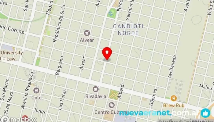 mapa de Balear Panadería en Santa Fe de la Vera Cruz