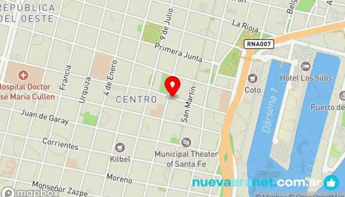 mapa de Balear Panadería & Confitería Panadería en Santa Fe de la Vera Cruz