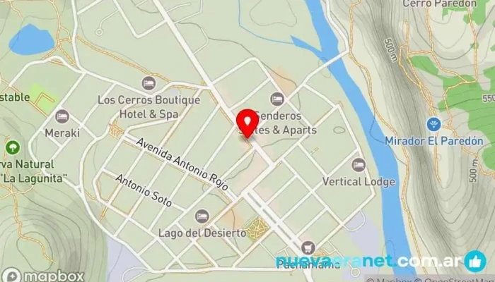 mapa de BANNETON Panadería Panadería, Cafetería en El Chalten