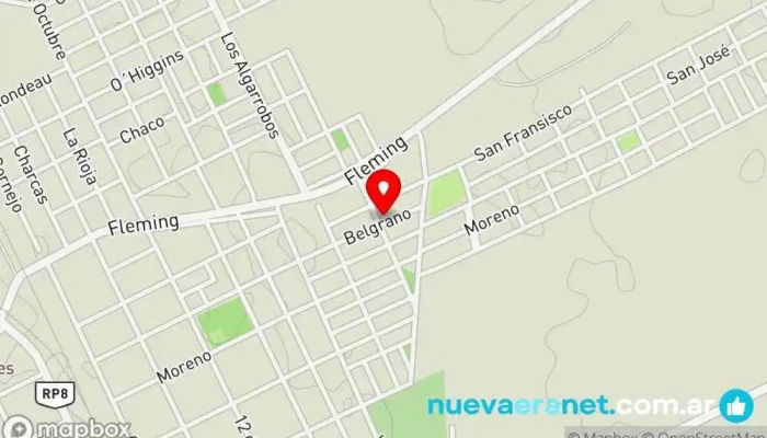mapa de Barrio Evita Panadería en Gral. Guemes