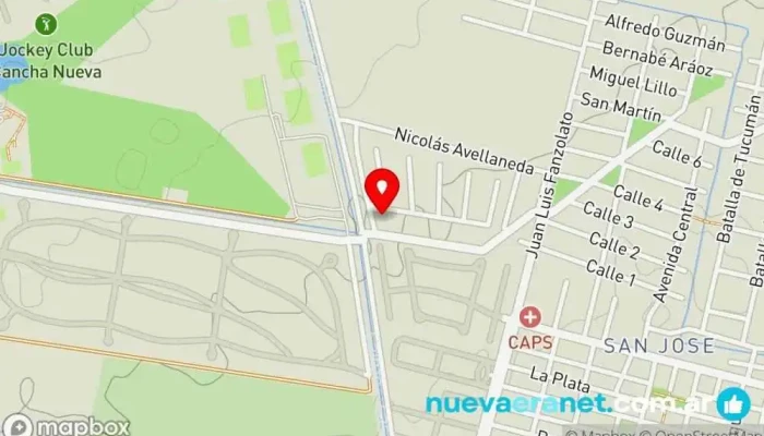 mapa de Barrio Privado El portillo Condominio en Yerba Buena