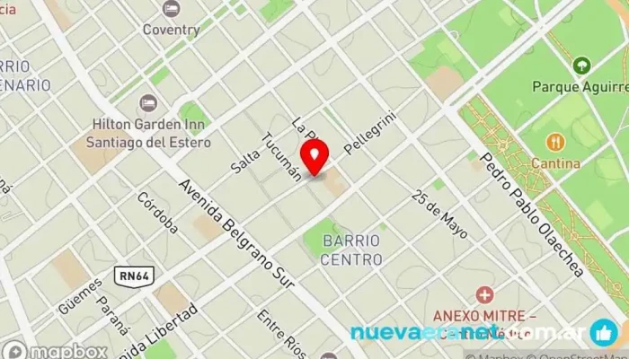 mapa de Barrio Sport Tienda de deportes, Tienda de botas, Tienda de ropa de deportes en Santiago del Estero