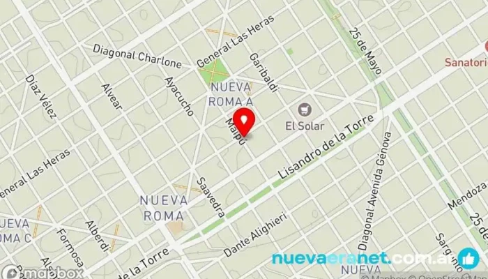 mapa de Bartomioli Alfredo Hnos Panadería en Casilda