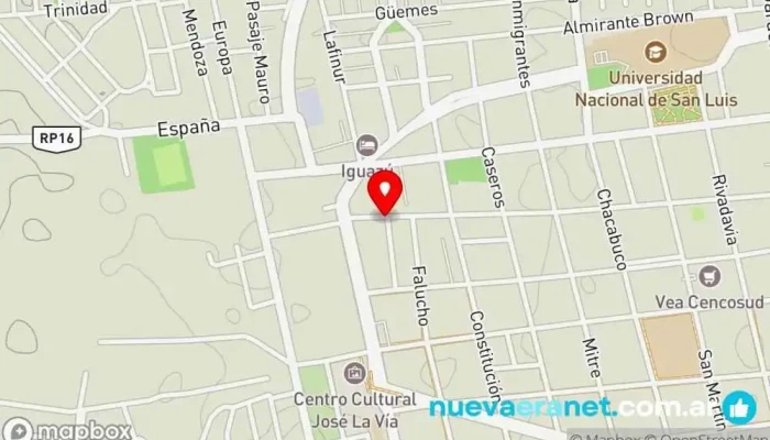 mapa de Be Haus Temporary Apartments Hotel en San Luis