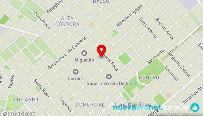 mapa de Belinda Comercio en Córdoba