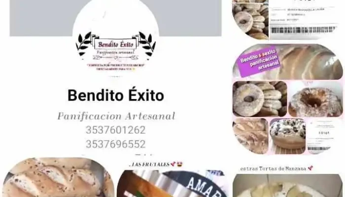 Bendito Exito Panificacion Artesanal Y Comidas Caseras -  Carta - Bell Ville