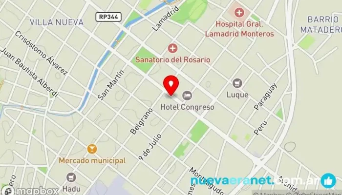 mapa de Bicicleteria Rivadavia Tienda de bicicletas en Monteros