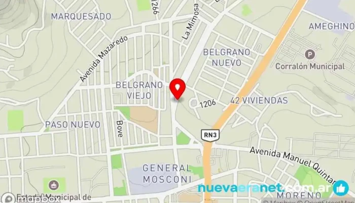 mapa de Blackie's Panadería en Comodoro Rivadavia
