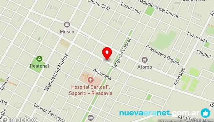 mapa de Bocadito Patisserie Pastelería en Rivadavia