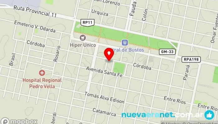 mapa de Bolatti Tienda de electrodomésticos en Corral de Bustos-Ifflinger