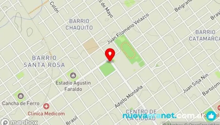 mapa de Bolitas de fraile, alfajorcitos de maicena, porciones de torta. Panadería en Paso de los Libres
