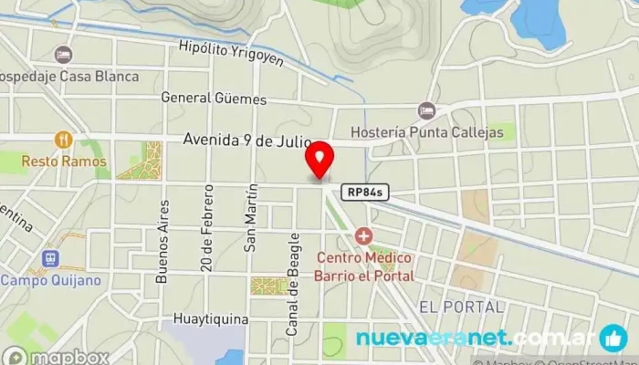 mapa de Bollería Keto Panadería en Campo Quijano