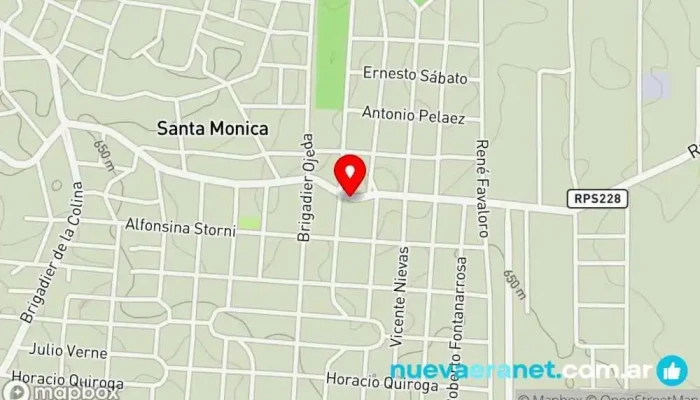 mapa de Boulangerie Panadería en Santa Rosa de Calamuchita