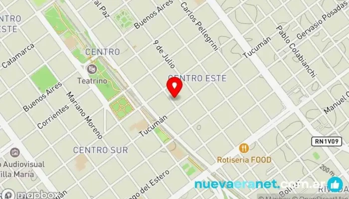 mapa de Bretona cocina sostenible Panadería en Villa María