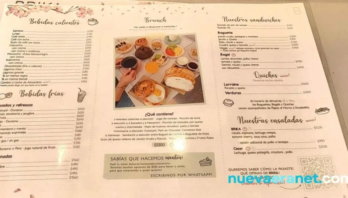 Brika Patisserie Carta - Comodoro Rivadavia