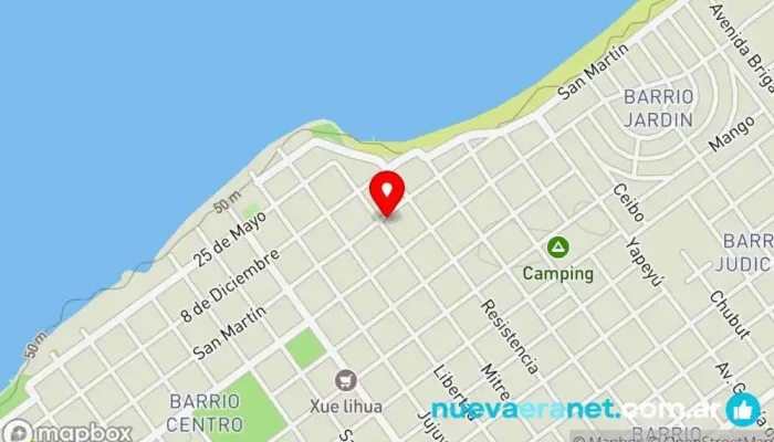 mapa de BRISAS DE PLAYA  en Paso de la Patria