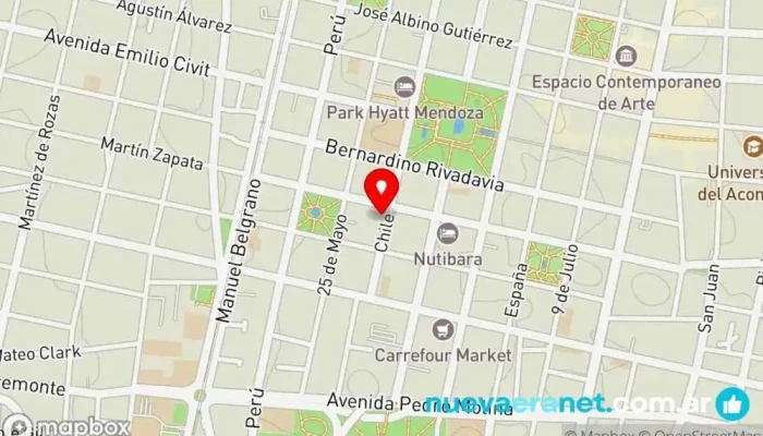 mapa de Bröd Ciudad Panadería, Cafetería, Restaurante en Mendoza