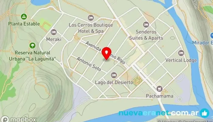 mapa de BRUNCH Cafetería, Pastelería en El Chalten