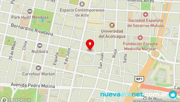 mapa de Brunka&co. Cafetería, Pastelería en Mendoza