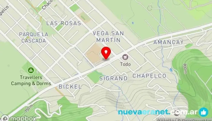 mapa de Buenas y Santas Pasteles Panadería en San Martín de los Andes