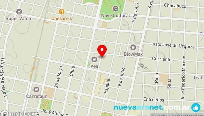 mapa de Buttercream Panadería en Capital, Mendoza