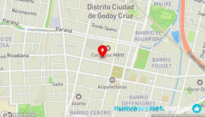 mapa de Buttercream Panadería, Pastelería en Godoy Cruz