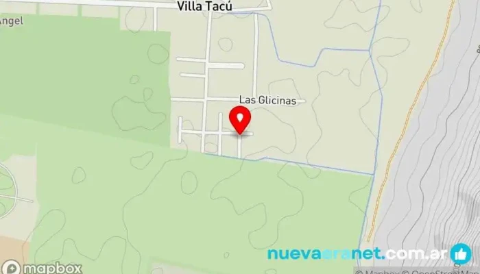 mapa de Cabaña Joaquín Casa rural en Villa Tacú