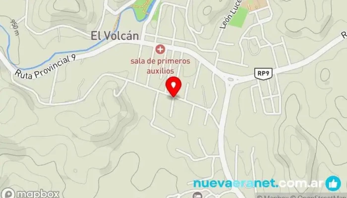 mapa de Cabañas Aromas De Las Sierras Hotel en El Volcan