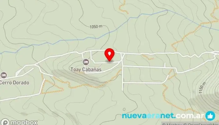 mapa de Cabañas de los Comechingones Casa rural en Merlo