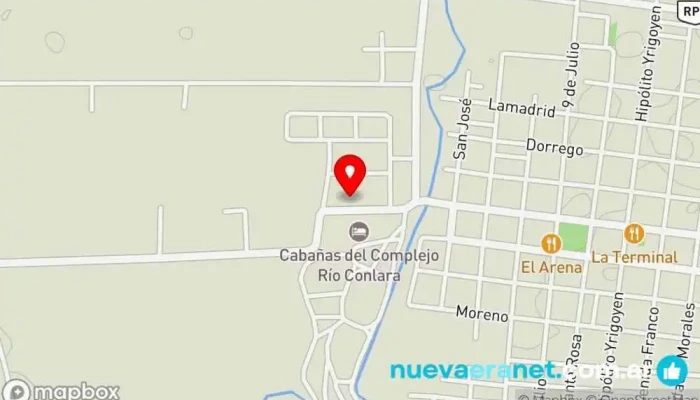 mapa de Cabañas Doña Guillerma Casa rural en Santa Rosa del Conlara