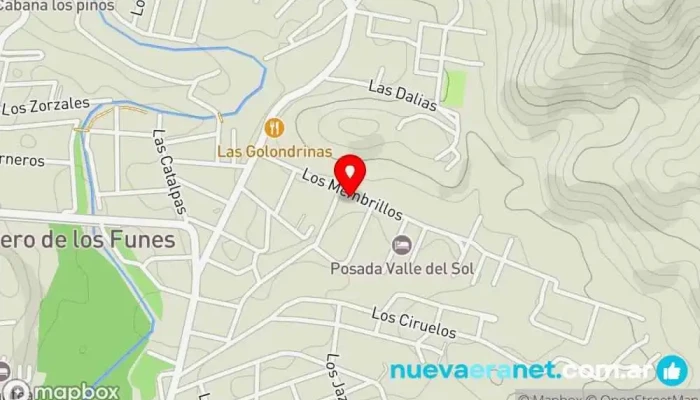 mapa de Cabañas en Potrero de los Funes para 2, 4 y 6 personas Complejo la Serena San Luis Complejo de apartamentos, Hotel, Alojamiento con servicio en Potrero de los Funes