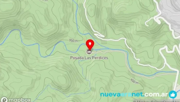 mapa de Cabañas Las Perdices Alojamiento con servicio en El Manzano