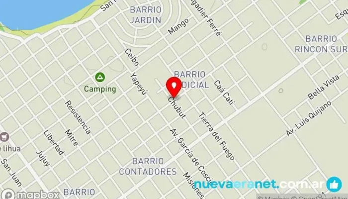 mapa de Cabañas Los Viejitos Añorados Pensión en Paso de la Patria