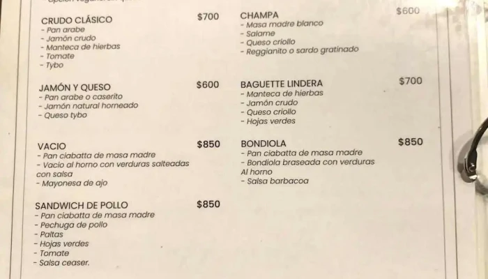 Cafe De Montana Carta - Córdoba