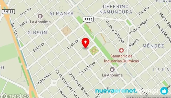 mapa de Cafe Dulce Mania Cafetería en Cinco Saltos