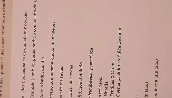 Cafe Nunou Carta - Cipolletti