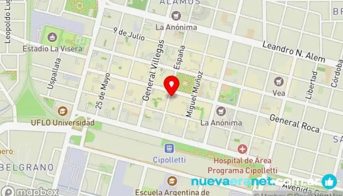 mapa de Café Nunou Cafetería en Cipolletti