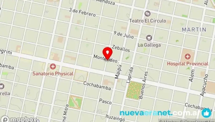 mapa de Café Pipetuá Cafetería, Panadería, Pastelería en Rosario