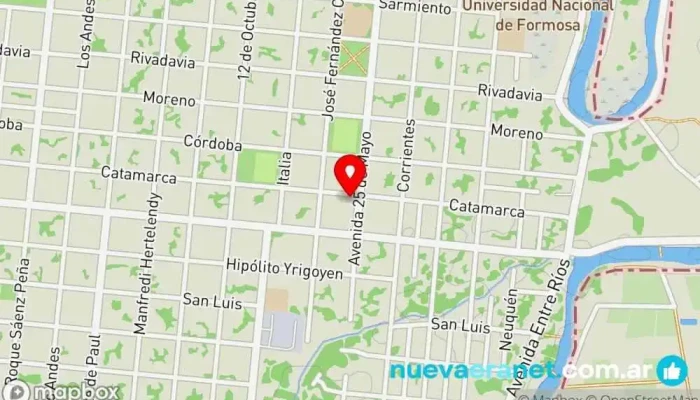 mapa de Cake Shop Pasteleria Panadería en Clorinda