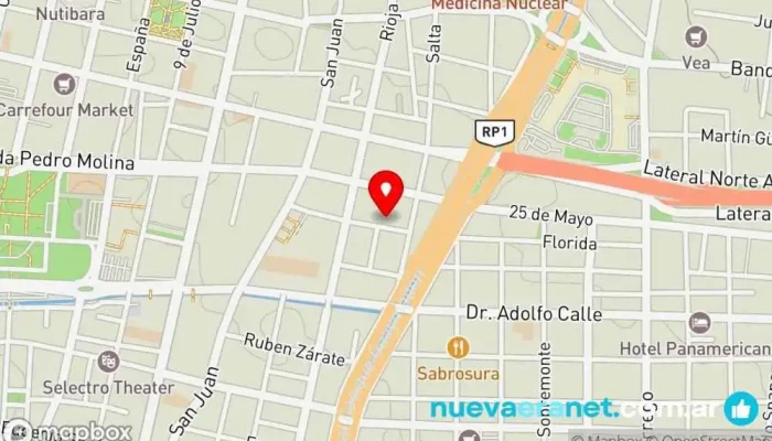mapa de Cakery Mendoza Pastelería en Mendoza