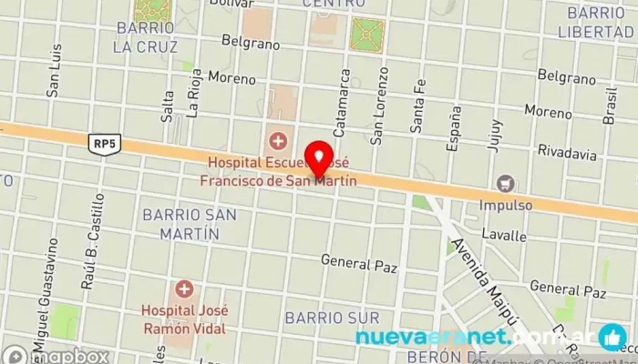 mapa de Callejón: Casa de vinos Tienda de vinos en Corrientes