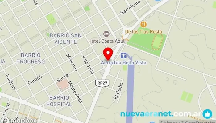 mapa de Camba Panaderia Panadería en Bella Vista