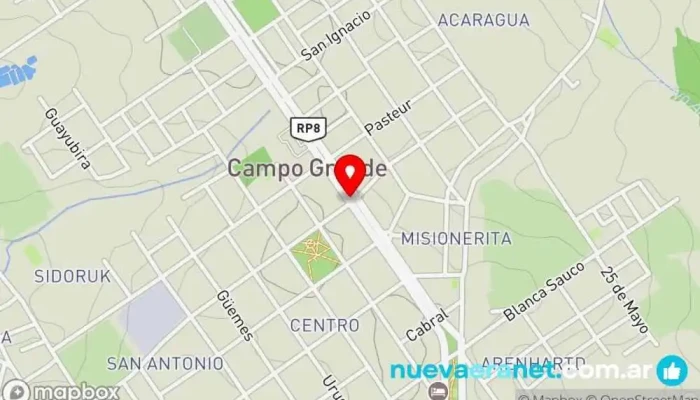 mapa de Campo Grande  en Campo Grande
