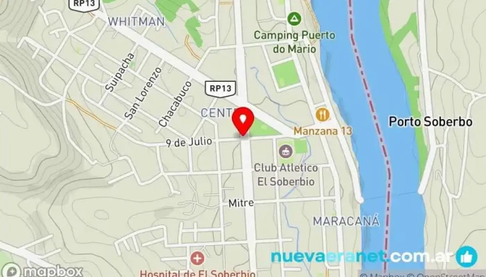 mapa de CandyLand - Shop de Tortas y Eventos. Pastelería, Organizador de eventos en El Soberbio