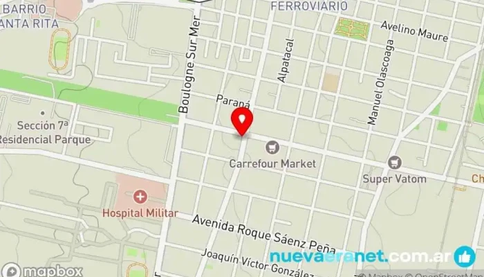 mapa de Canela Panaderia y Confiteria Panadería en Mendoza