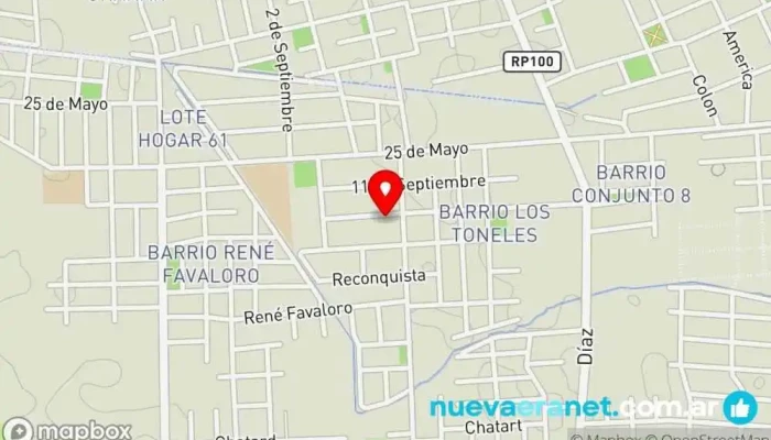mapa de Caramelo pastelería artesanal Pastelería en Chimbas