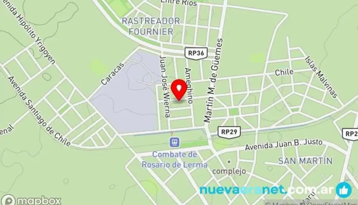 mapa de Carlos Quispe Panadería en Rosario de Lerma
