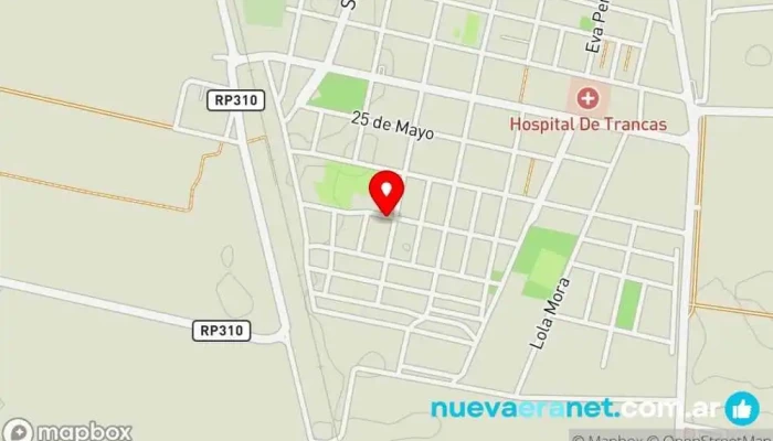 mapa de Carnicería San Martín Comercio en Trancas