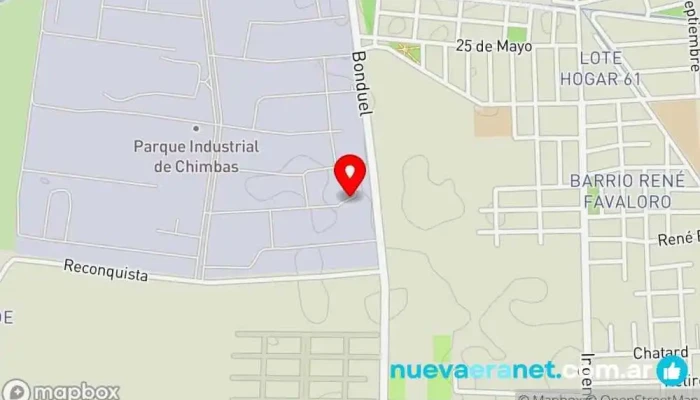 mapa de Carpsa Maderas Establecimiento de venta de madera en Chimbas